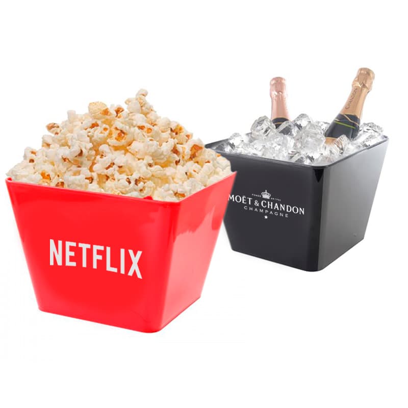 Balde De Pipoca Quadrado 4.5L Personalizado - segunda imagem