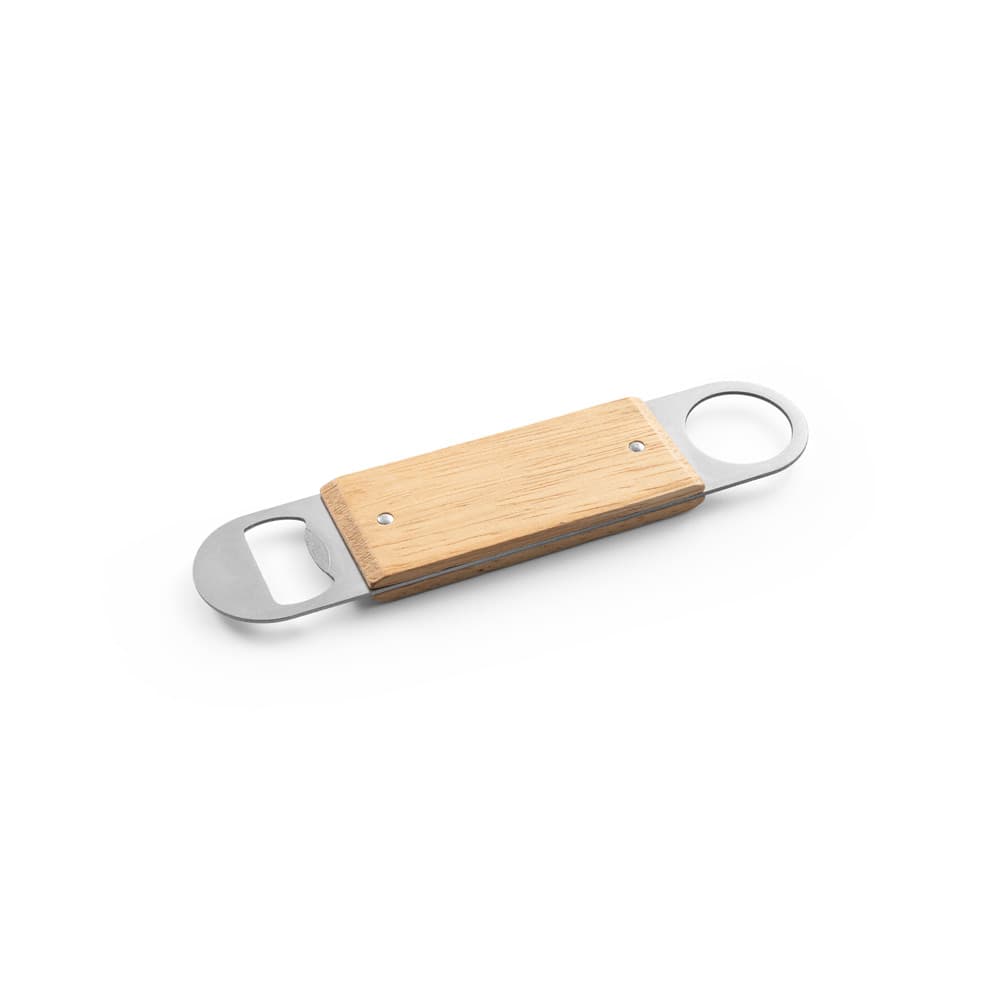 Abridor de garrafas duplo em aço inox Promocional - segunda imagem