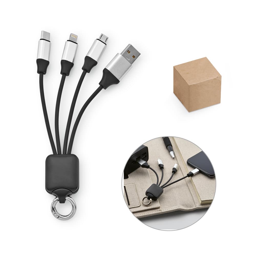Cabo USB de carregamento rápido 4 em 1 Promocional