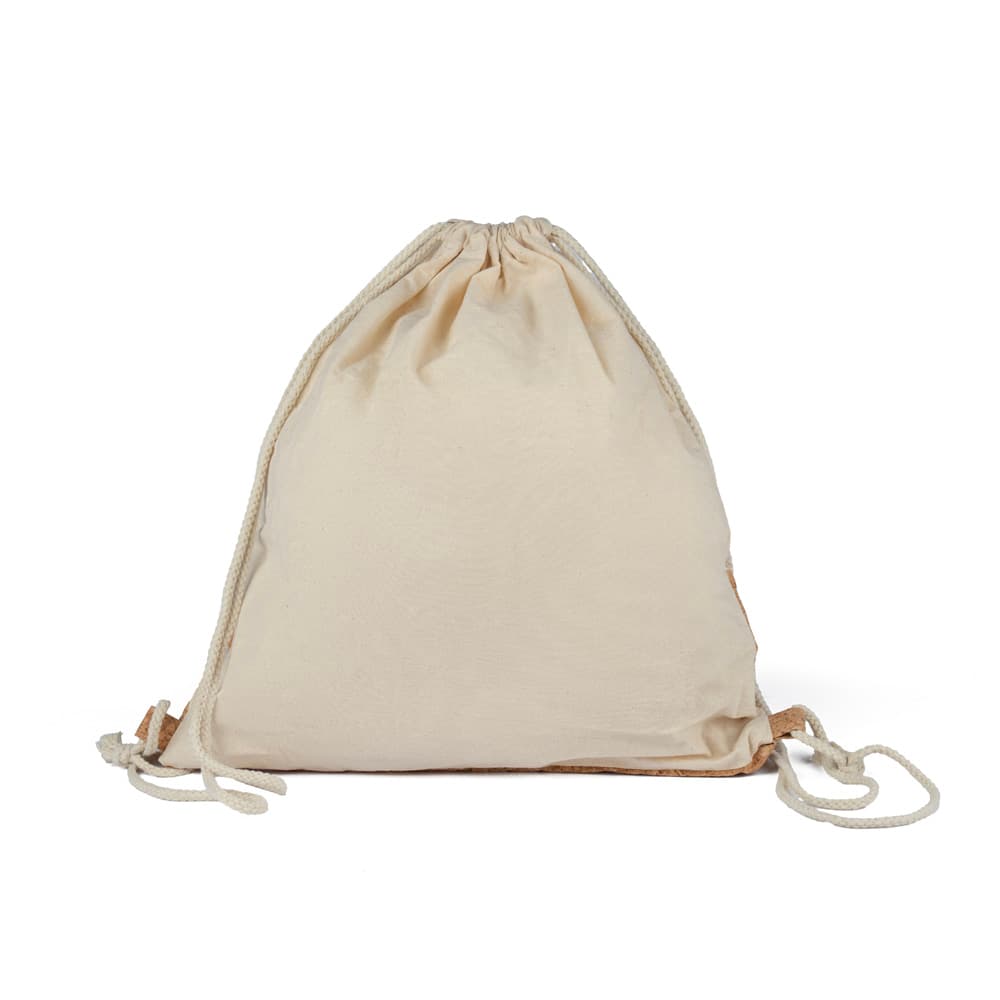 Sacola/Mochila de Algodão Promocional - segunda imagem
