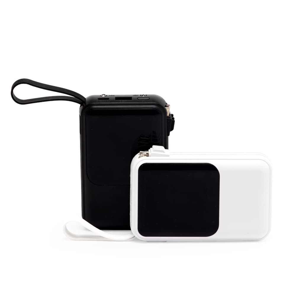 Power Bank 10.000mAh com Lanterna e Alça de Borracha Personalizado - segunda imagem