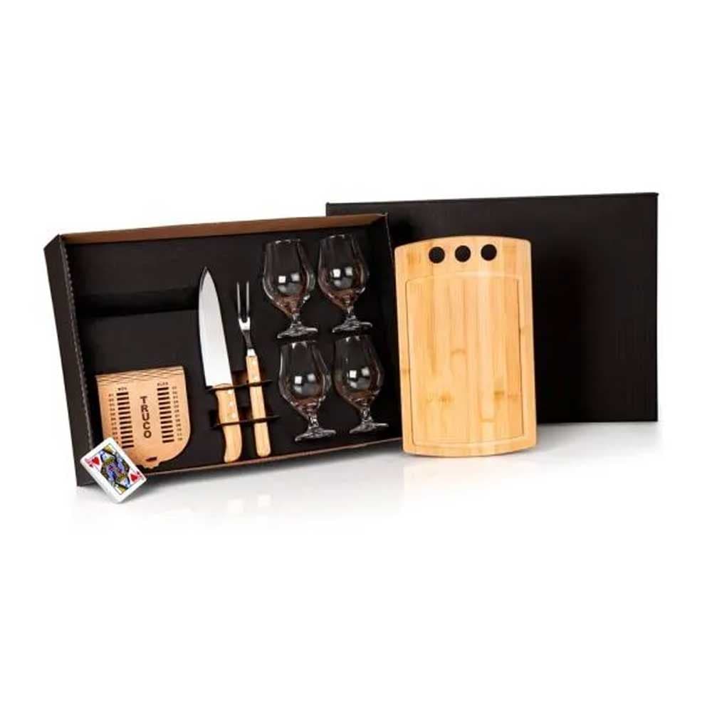 Kit Churrasco, Cerveja e Truco - 8 Peças com Jogo De Baralho Personalizado - imagem 1