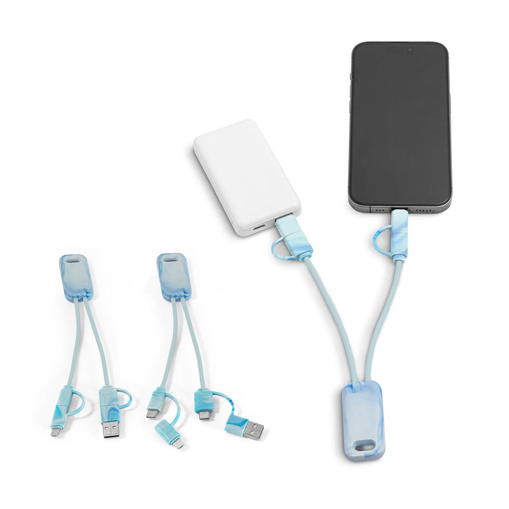 Cabo USB super-rápido 6 em 1 Personalizado - imagem 1