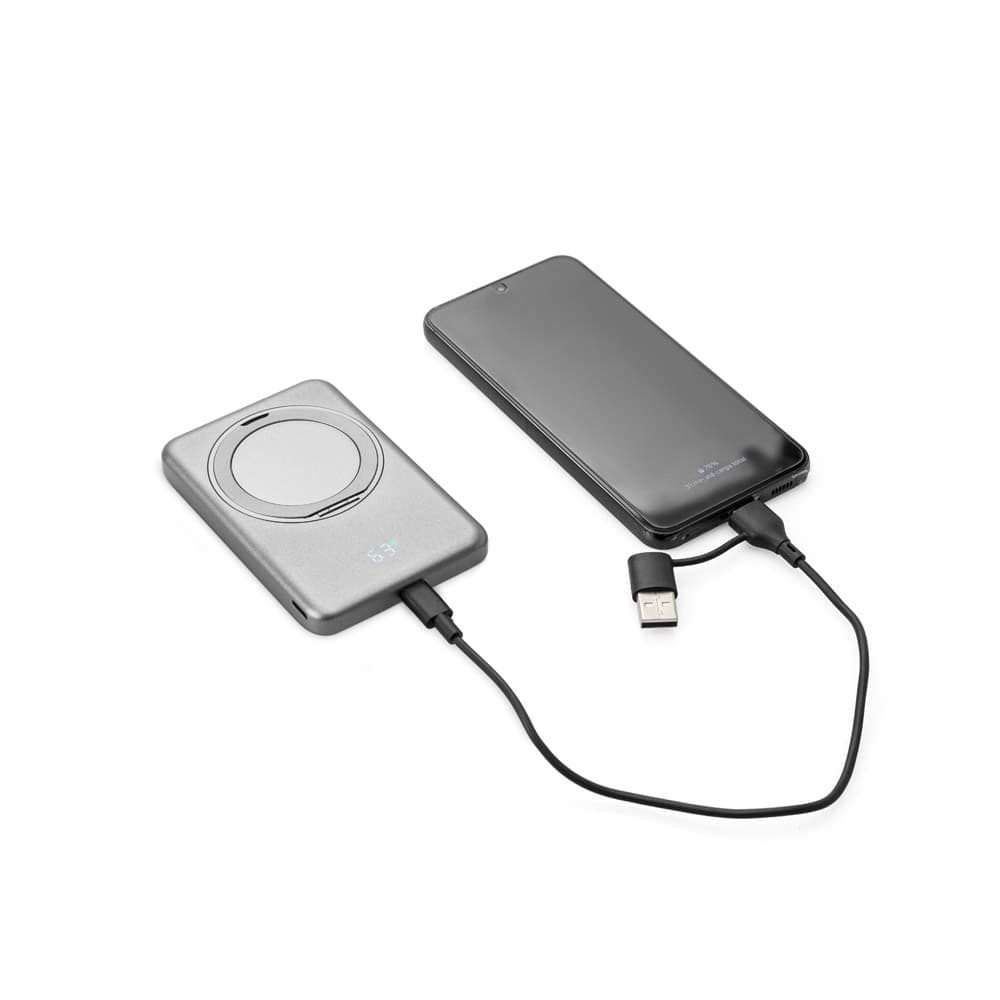Bateria portátil com carregamento por indução 5.000 mAh Personalizável - segunda imagem