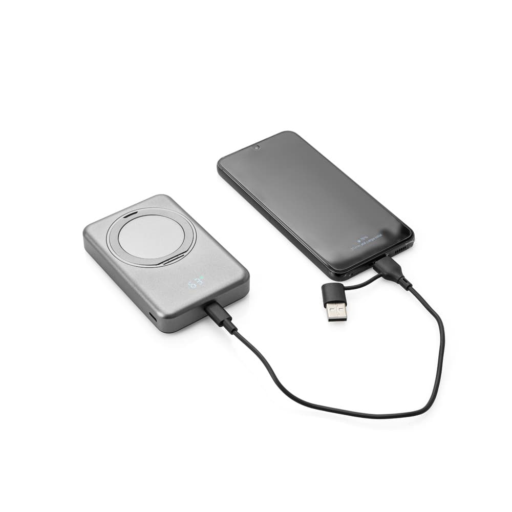 Bateria portátil com carregamento por indução 10.000 mAh Personalizável - segunda imagem