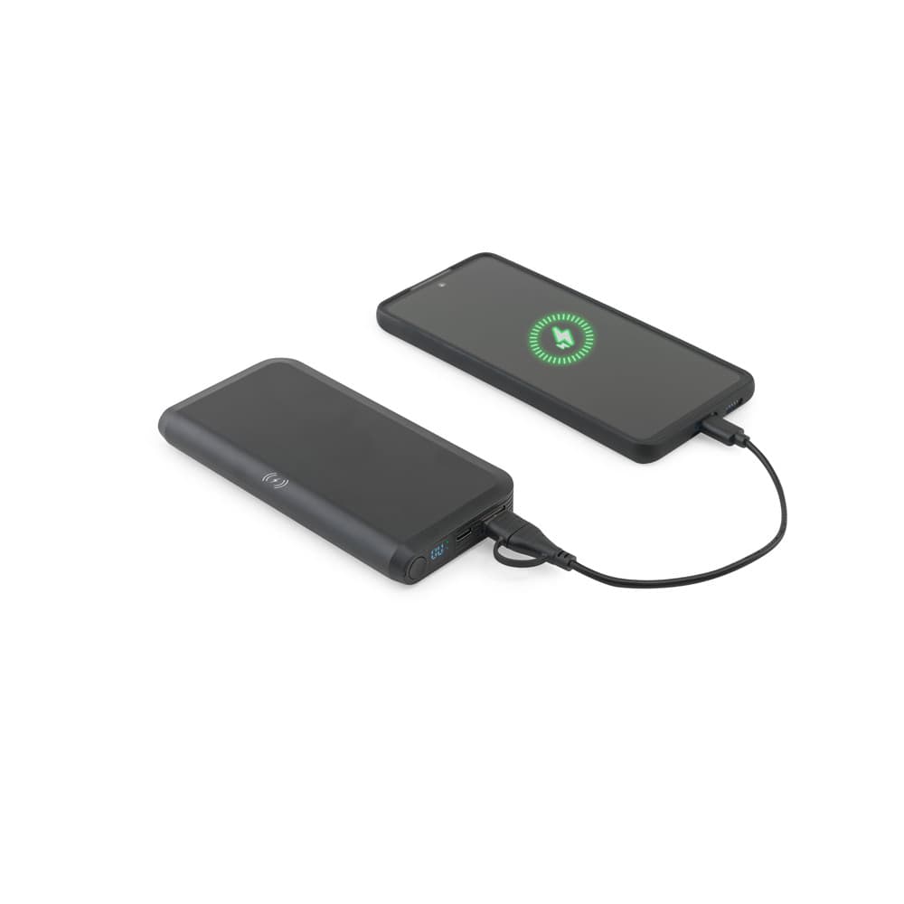 Bateria portátil com carregamento por indução 10.000 mAh Personalizada - segunda imagem