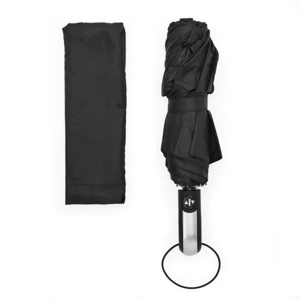 GUARDA-CHUVA AUTOMÁTICO NYLON - PRETO - 98CM - segunda imagem