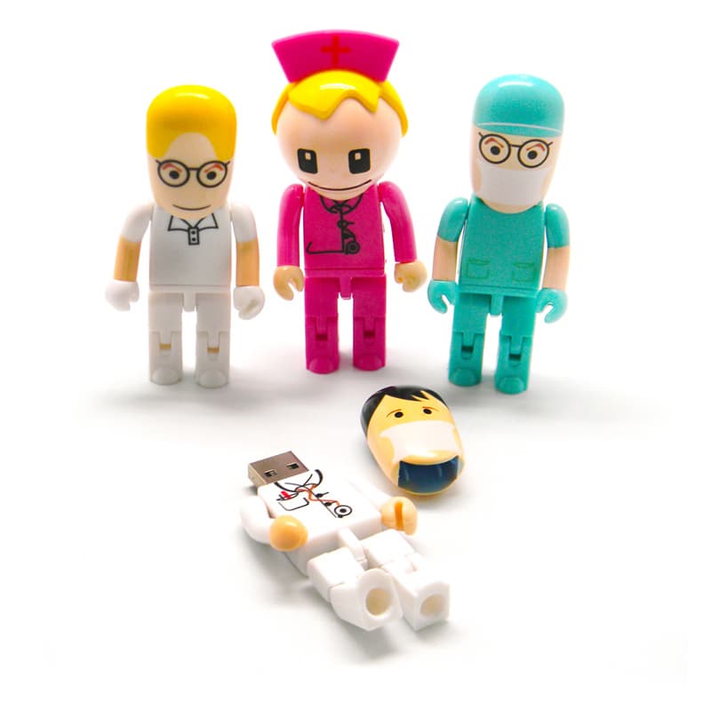 Pen Drive em forma de Boneco Médico Promocional - imagem 1