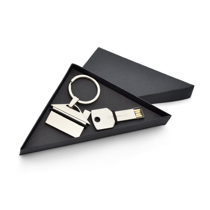 Kit Escritório Chaveiro e Pen Drive Brindes - imagem 1