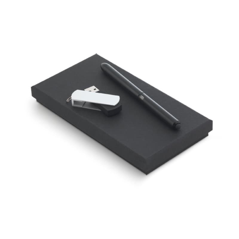 Kit Escritório com Caneta e Pen drive 8GB Personalizado - imagem 1