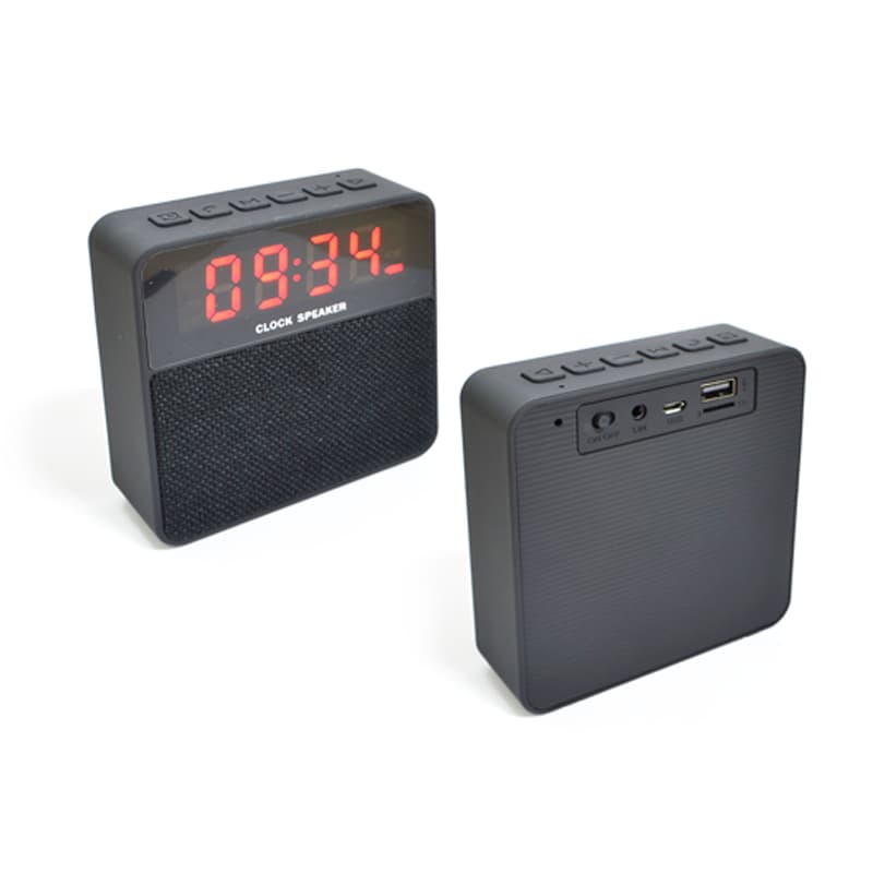 Caixa de Som Bluetooth com Relógio Digital Personalizado - imagem 1