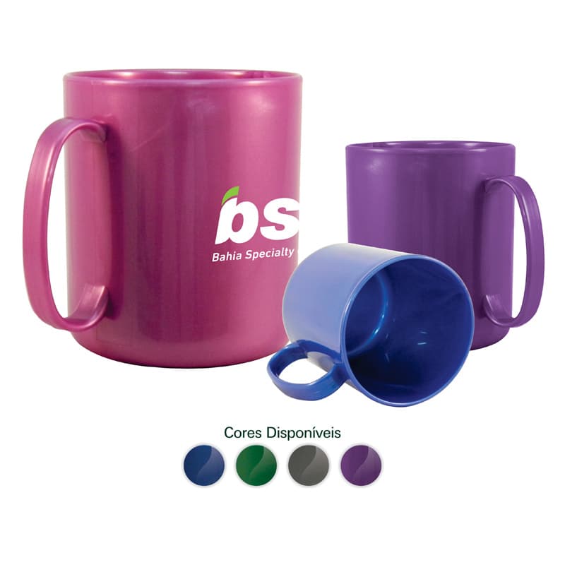 Caneca Redonda Metalizado personalizadas - imagem 1
