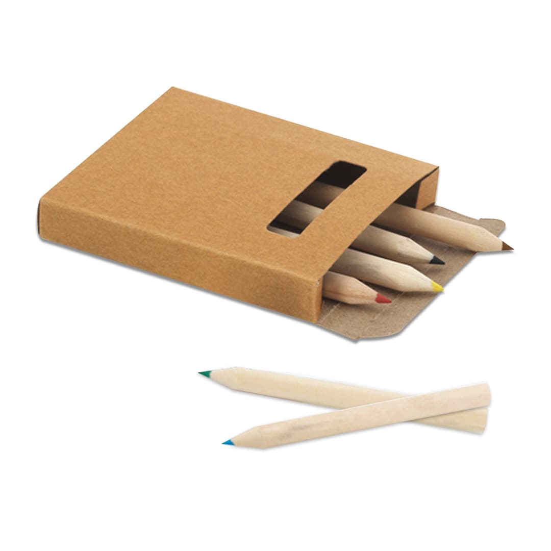 Kit para Colorir com 6 mini Lápis Promocional - imagem 1