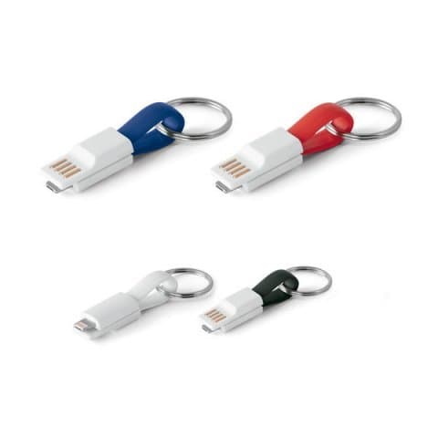 Cabo USB com Conector 2 em 1 Personalizado - imagem 1