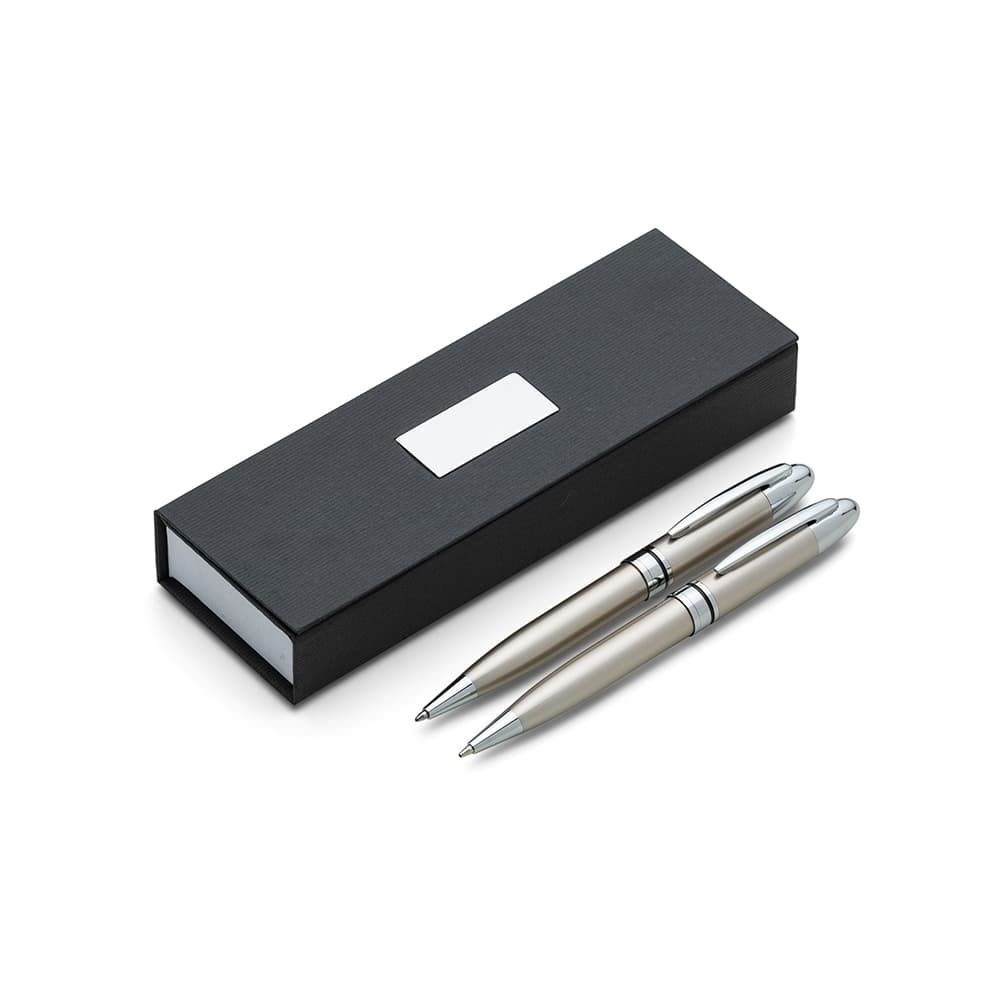 Conjunto Caneta e Lapiseira de Metal Personalizado - imagem 1