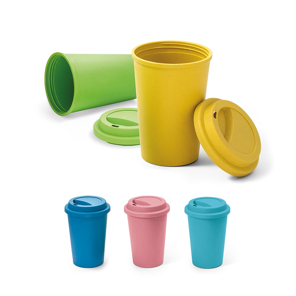 Copo Ecológico 450 ml Com Tampa Personalizado - imagem 1