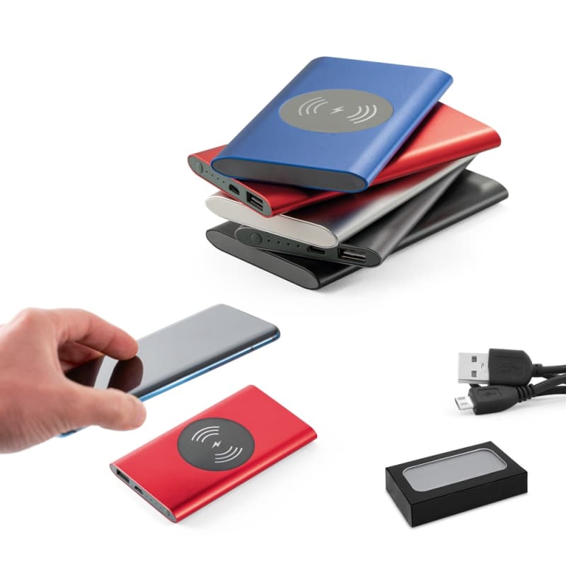 Carregador Wireless Power Bank 4000mAh Personalizado - imagem 1