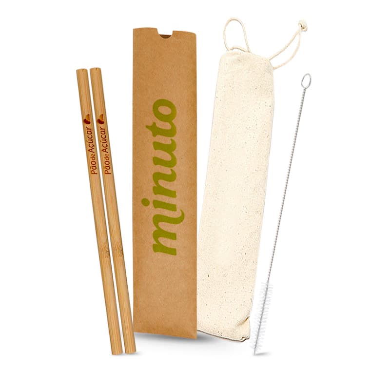 Kit Canudo em Bambu personalizado - imagem 1