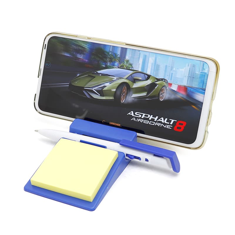 Suporte para Celular com Caneta e Bloco de Anotações Personalizado - imagem 1