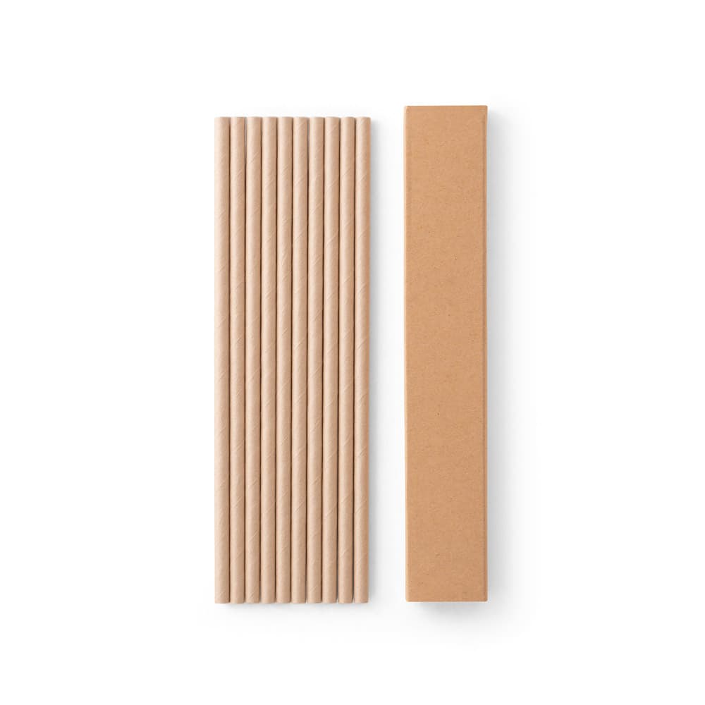 Kit Canudo em Papel Kraft Personalizado - imagem 1