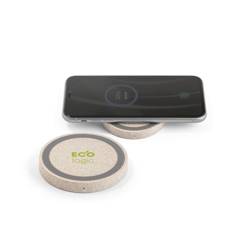 Carregador Ecológico Wireless Personalizado - imagem 1