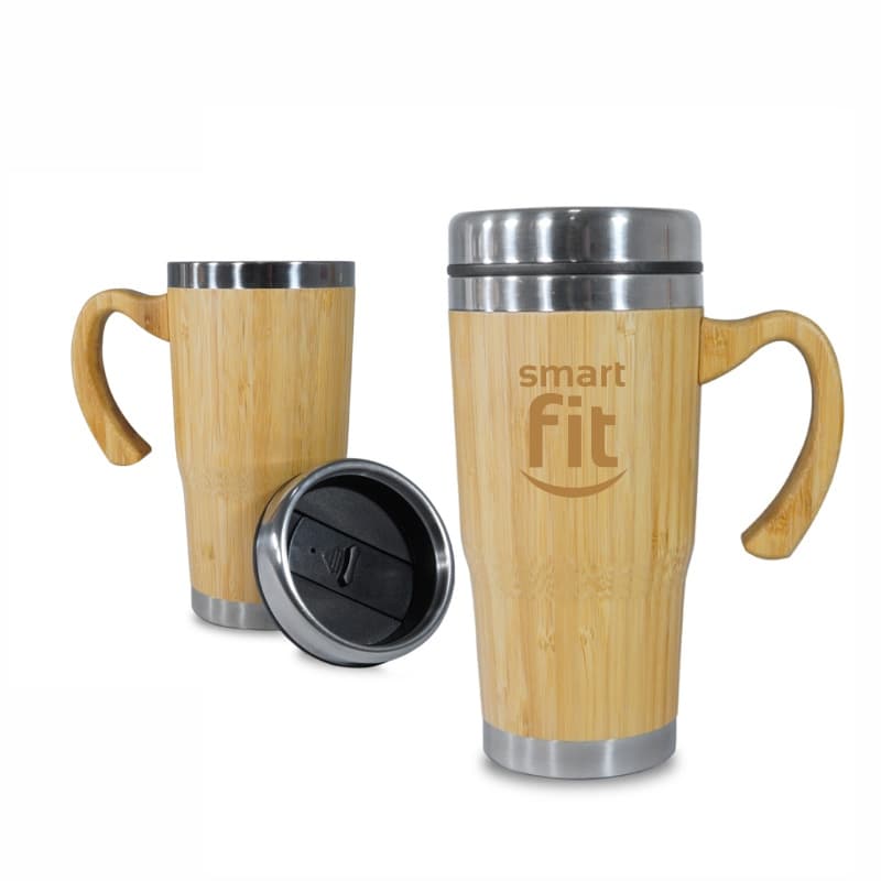 Caneca Revestida em Bambu Personalizada - imagem 1