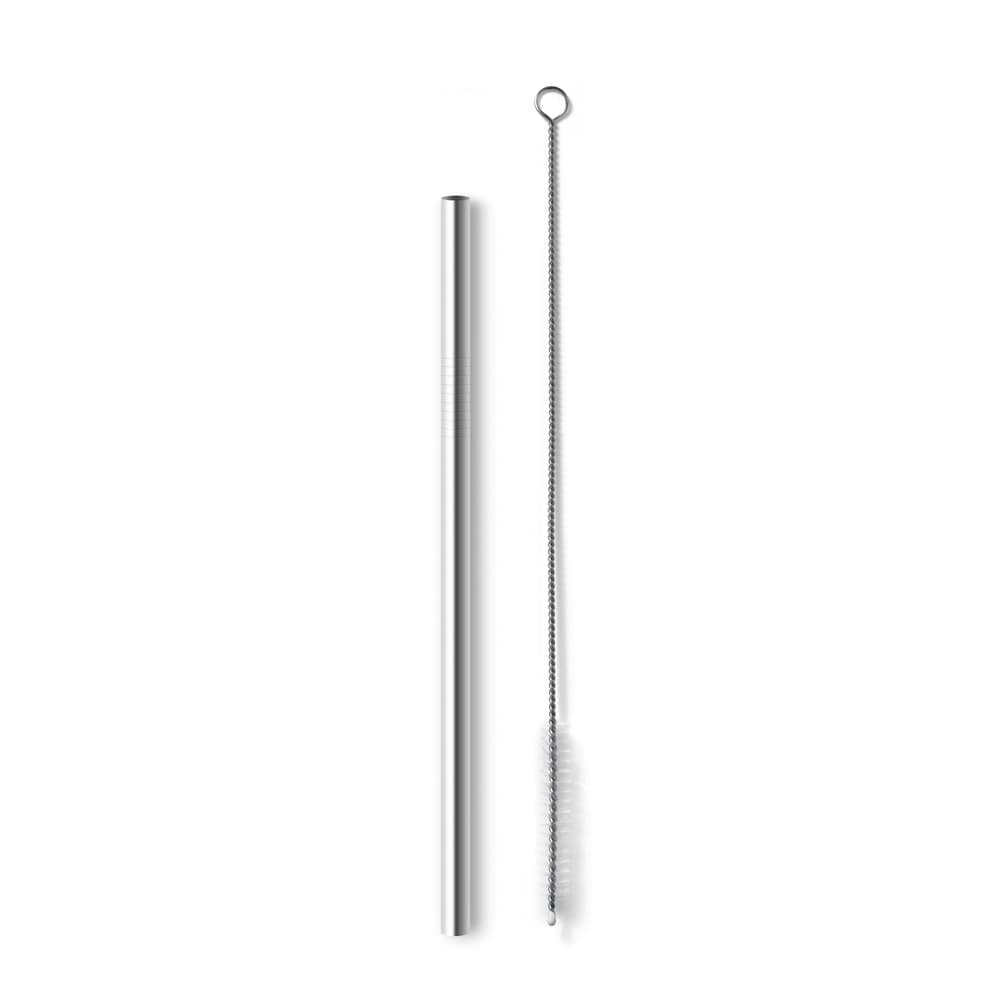 Kit Canudo de Aço Inox e Escova Personalizado - imagem 1