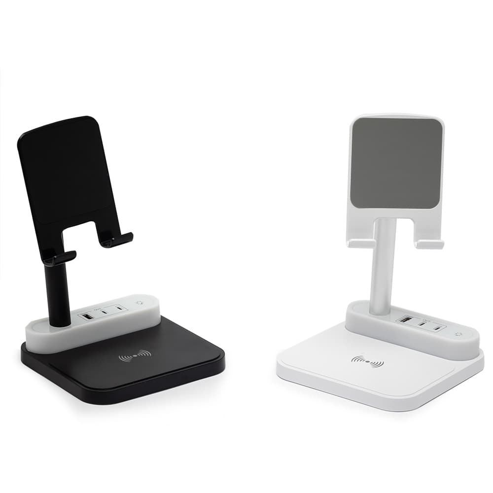 Base de Carregamento com Suporte Celular e Luminária Promocional - imagem 1