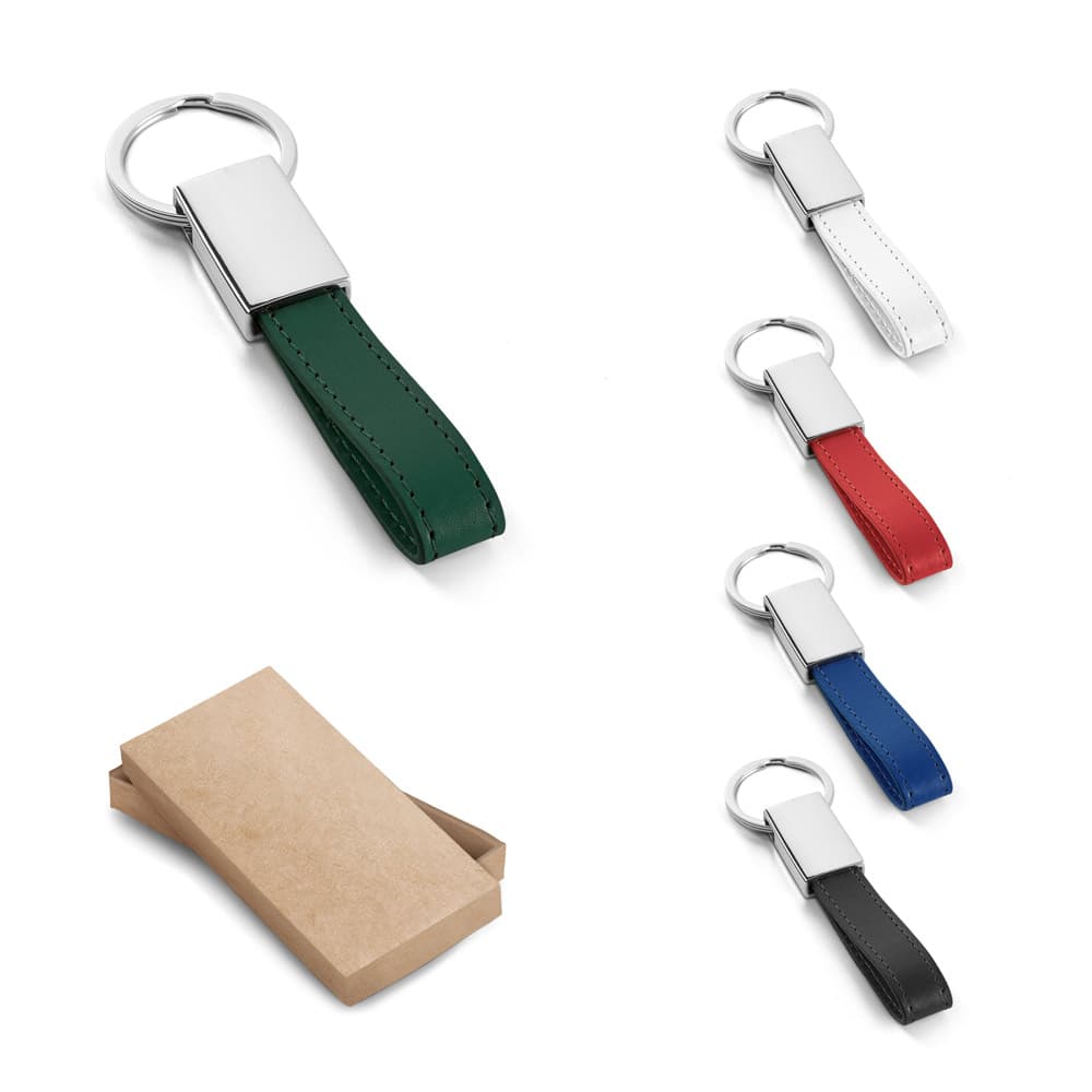Chaveiro em Couro Sintético e Metal Personalizado - imagem 1