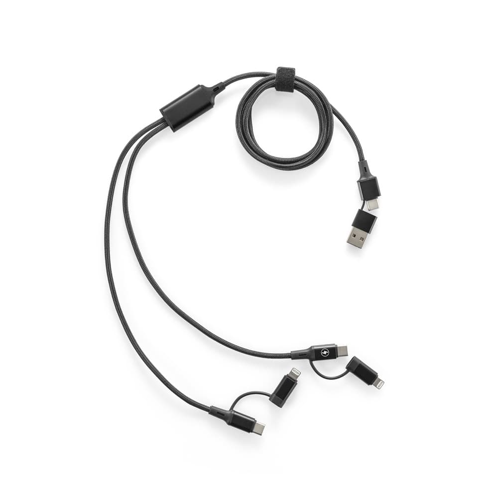 Cabo USB super-rápido 6 em 1 Personalizável - segunda imagem