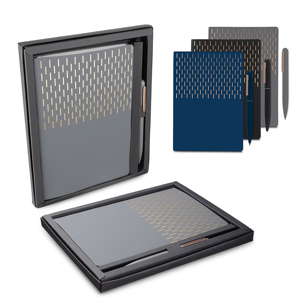 Kit Escritório A5 Capa em PU e Caneta Metalica - imagem 1