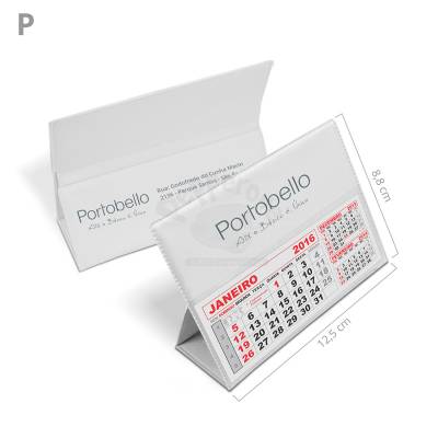 Calendário de Mesa em PVC Personalizado