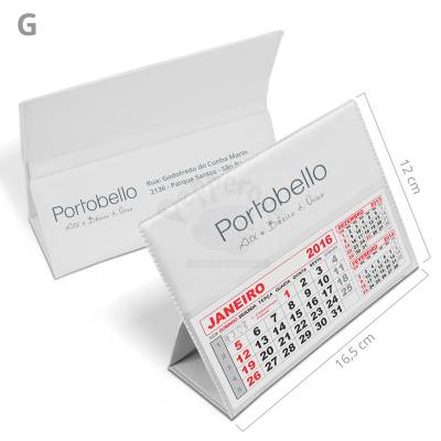 Calendário em PVC Personalizado