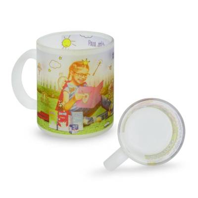 Caneca de Vidro Jateado Personalizada