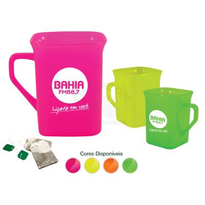 Caneca Quadrada Neon Personalizado