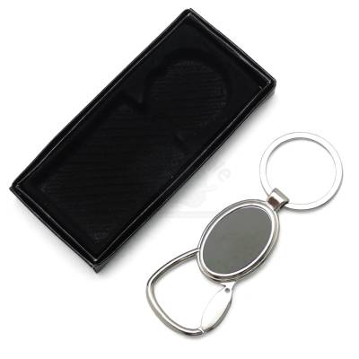 Chaveiro Metal Argola detalhe Oval Promocional