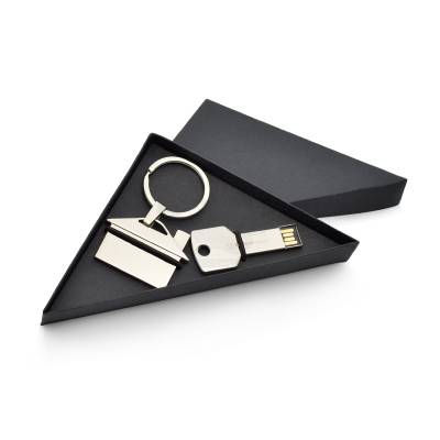 Conjunto Chaveiro e Pen Drive Brindes