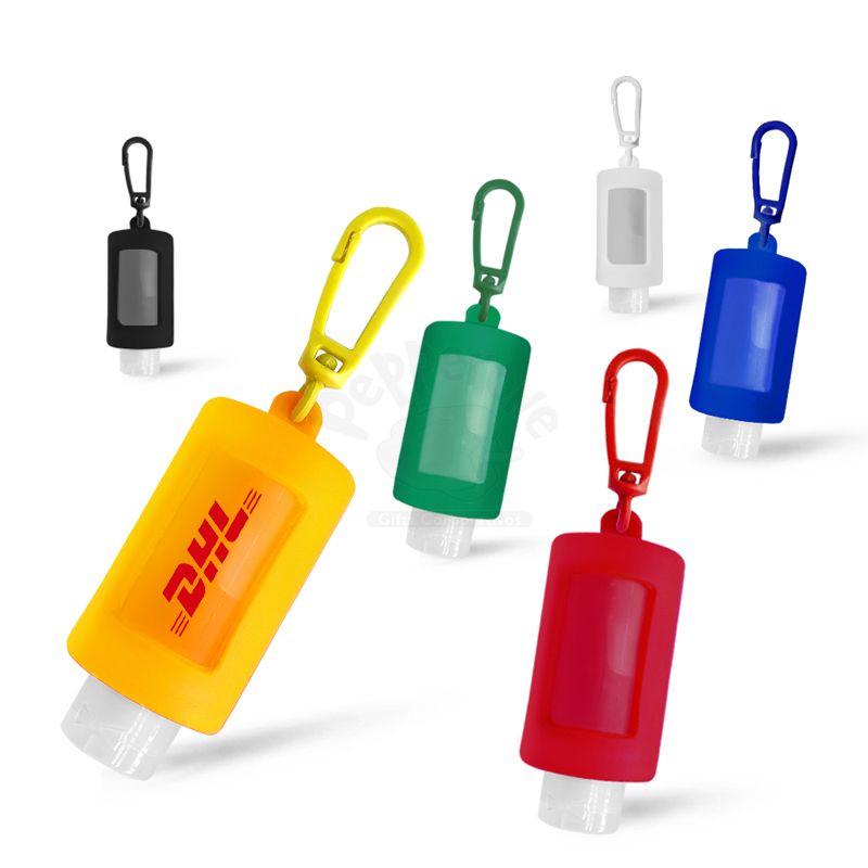 SUPORTE EM VINIL + ALCOOL EM GEL 60ML - PEPALC15 - SUPORTE EM VINIL + ALCOOL EM GEL 60ML | Pepperone Brindes